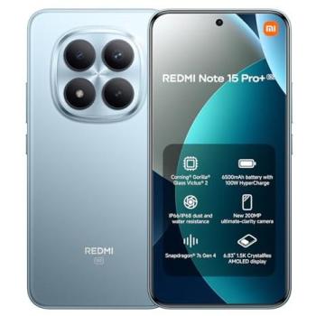 Xiaomi Redmi Note 15 Pro+ 5G - Smartphone Libre 12GB RAM, 512GB Almacenamiento, Pantalla AMOLED de 6.83, Cámara de 200MP, Batería de 6500mAh