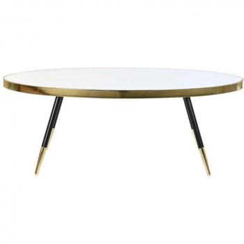Mesa de Centro DKD Home Decor Espejo Acero (110 x 50 x 41,5 cm)
