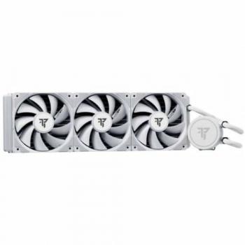 Tempest Liquid Cooler 360 RGB Kit de Refrigeración Líquida Blanco y Negro con iluminación RGB, diseño de 360 mm, compatible con múltiples sockets de CPU, bomba silenciosa, radiador de alta eficiencia y ventiladores optimizados para el