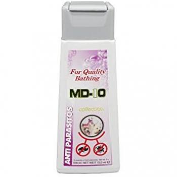 Champú Antiparásitos Repelente para Perros - Hidratante y Calmante con Vitamina D-Pantenol y Aceite de Árbol de Té - 300ml - MD10 Collection