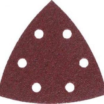 Lija Triangular de Alta Calidad con 6 Perforaciones, Velocidad 93mm, Grano 60 y Color Azul