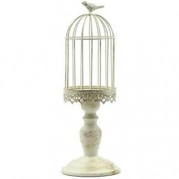 Titular jaula/País cepillado oro blanco vela/Sostenedor de vela de boda/Hogar decoración decoración de la vela titular-A 42x14cm