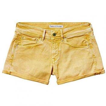 Pepe Jeans Short Siouxie Amarillo Mujer 29 Amarillo