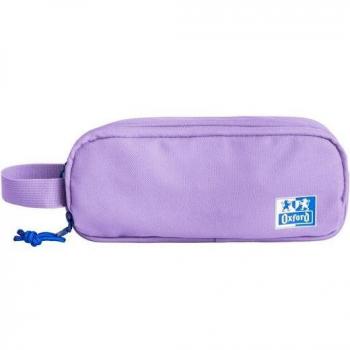 Estuche Oxford B-Smart - 3 Compartimentos - Asa Lateral - Material Reciclado - Color Lavanda