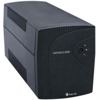 Sistema de Alimentación Ininterrumpida NGS FORTRESS2000, Standby Offline, 2000VA 900W, Negro con Protección de Sobrecarga y Cortocircuito