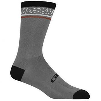Calcetines Giro Comp Racer High Rise gris titanio negro - S, Talla Small Unisex Adulto