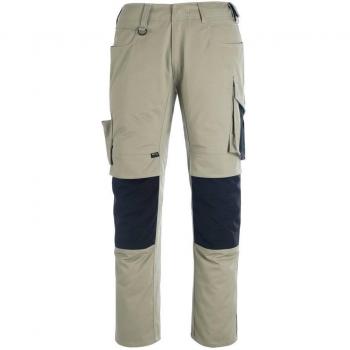 Pantalón de Trabajo Mascot Unique 12179, Khaki/Negro, Talla C52