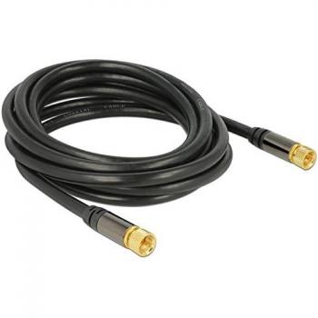 Cable Antena Coaxial F Plug a F Plug RG-6/U 3 m Negro 85 dB