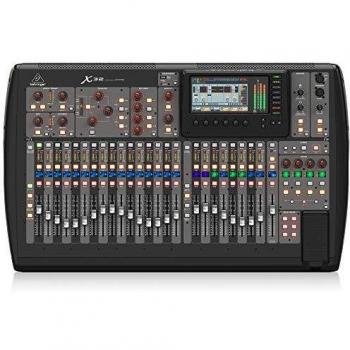 Behringer X32 Consola de mezclas digital de 40 entradas y 25 buses con 32 preamplificadores Midas programables, 25 atenuadores motorizados