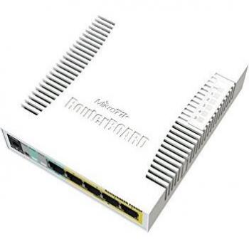 Mikrotik CSS106-1G-4P-1S Gigabit Ethernet Managed Switch with Power over Ethernet (PoE) and SFP Slot