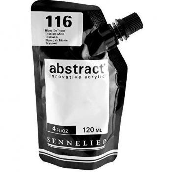 Sennelier : Abstract Acrylic Paint : 120ml : Satin : Titanium White