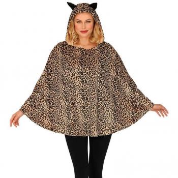 Widmann Disfraz o Poncho de Leopardo con Capucha para adulto