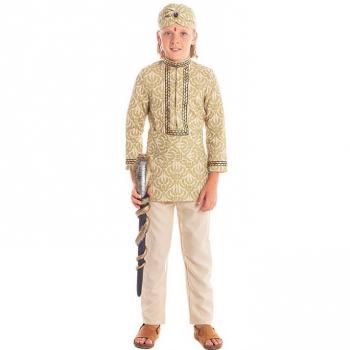 Disfraz de Hindú Bollywood con Turbante y Accesorios para niño