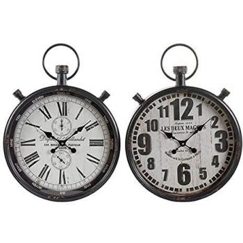 Reloj de Pared DKD Home Decor Metal Cristal