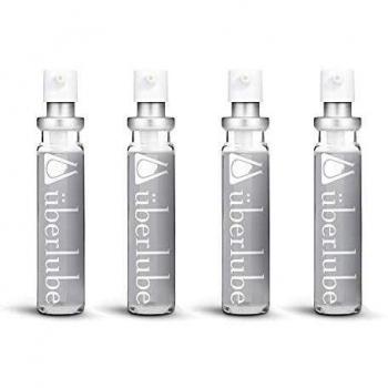 Recargas de gel lubricante sexual Überlube | Lubricante estimulante para mujeres, de silicona natural - con vitamina E - compatible con látex | Sin perfume, sin sabor, sin residuos, ideal para el sexo bajo el agua - cuatro recargas de 15 ml