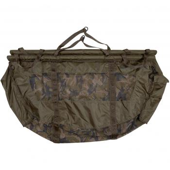 Saco de retención flotante Fox Carpmaster Str con diseño flotante, material resistente al agua, capacidad para múltiples peces, sistema de cierre seguro y asas reforzadas para un fácil manejo