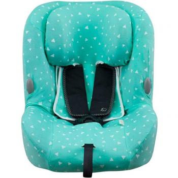 Funda para silla de coche compatible con Bebe Confort Milofix Jyoko Mint Sparkles