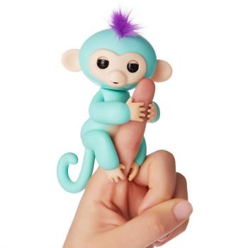WowWee - Fingerlings Interactivo bebé mono, Turquesa