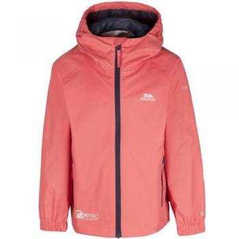 Trespass Kids Qikpac Waterproof Packaway Jacket - Pink - Size 5-6 Years