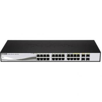 D-Link DGS-1210-24P 24-Port PoE Gigabit Smart Managed Switch with 4 Gigabit SFP ports