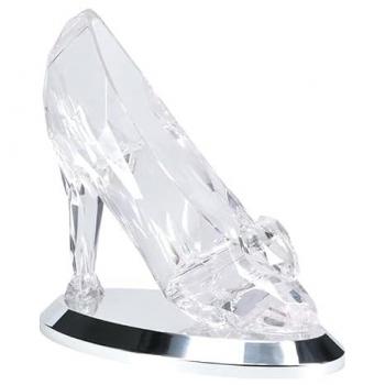 Lámpara 3D Paladone Cenicienta Zapato De Cristal - Luz de cristal con licencia oficial de Disney Princess, modo de brillo mágico e iluminación estándar, regalo para coleccionistas