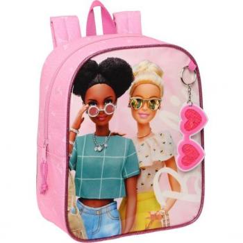 Mochila Guardería Adaptable a Carro Barbie Girl 27cm - Safta