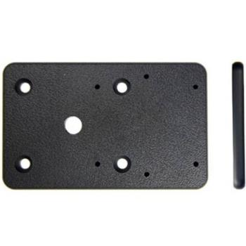 Brodit 215395 Placa de Montaje, Color Negro