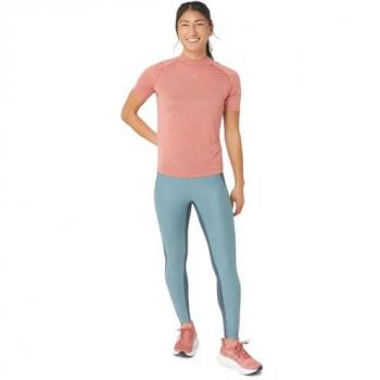 Camiseta De Running ASICS Nagino Run Mujeres - Rosa, Manga Corta, Talla S