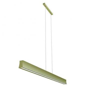 Lámpara de techo lineal LED 38W luz cálida 3000K, 2850lm, marrón arena, garantía de 3 años