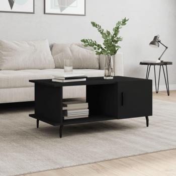 Mesa de salón negra 90x50x40 cm en madera contrachapada multicapa Vidaxl