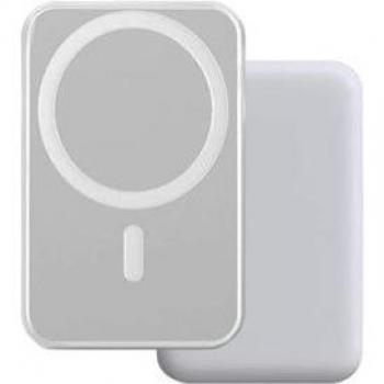 Batería Externa Magnética Klack Qi y MagSafe de 10.000 mAh y 15W Blanca