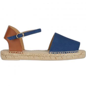 Sandalias Geox Lampedusa Mujer Azul Colombino/tabaco Espadrilles D45V0B 02243 C4B6N Dunkelblau