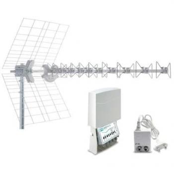 Kit de Antena 5G Fracarro con Amplificador MAP2R345U y Alimentador Mini Power 12P - Modelo T2-217972
