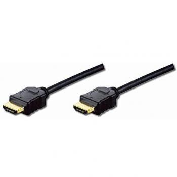 Digitus HDMI High Speed with Ethernet Connection Cable 5.00 m Black AK-330114-050-S Gold Plated Connectors HDMI-A Plug to HDMI-A Plug