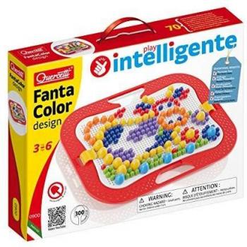 Quercitti-Quercetti-0900 Fantacolor Dibujo Mix-Juego de mosaicos, Multicolor
