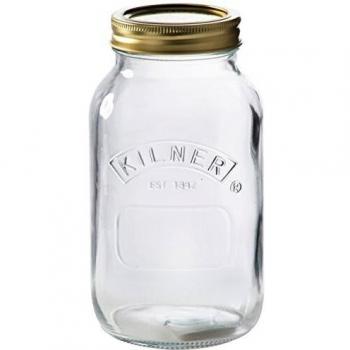 Tarro de Conservación Kilner 1L con Tapa Rosca Transparente
