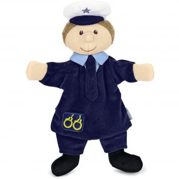 Marioneta de Mano Suave Sterntaler - Policía 29 x 27 x 9 cm, Azul