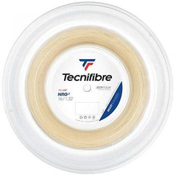 Tecnifibre NRG² 200m Bobina de Cordaje para Tenis, Color Natural, Grosor 1.32mm