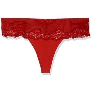 Triumph Amourette Charm Hipster String Tanga de Hilo, Rojo