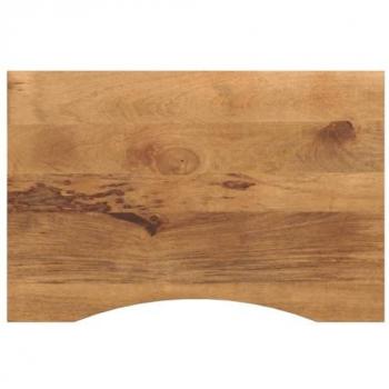 Tablero Escritorio con Curva Madera Mango Rugosa 100x60x2,5 cm