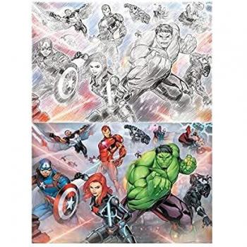 Prime 3D-RD-RS263115 Puzzle para rascar Marvel 150 Piezas, Multicolor, único