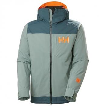 Chaqueta de esquí Helly Hansen Powdreamer 2.0 Verde para hombre (Tamaño L)