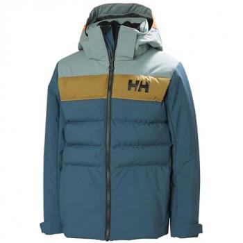Chaqueta de Esquí Infantil Helly Hansen Cyclone Verde 8 Años
