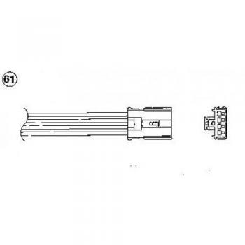 Sonda lambda NGK 97291 - Sensor de oxígeno, tipo NTK, con conector de 4 pines, compatible con múltiples marcas y modelos de vehículos, alta precisión en la medición de gases, fácil instalación