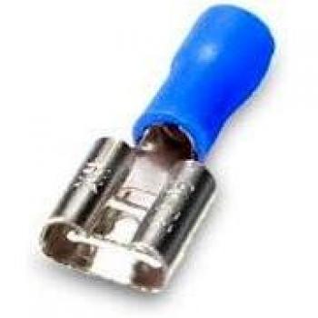 TERMINAL AISLADO ENCHUFABLE HEMBRA PLANO 7,4/2,5 MM AZUL - 50 UD