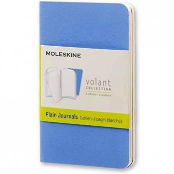 Moleskine QP703B12B11 - Cuaderno liso, XS 6.5 x 10.5, color azul