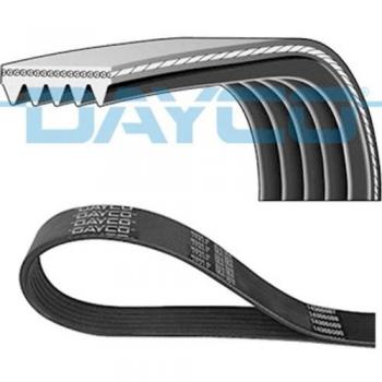 Correa trapecial poli V DAYCO 5PK778EE, tipo de producto: correa V-ribbed, características: longitud de 778 mm, perfil de 5 ranuras, material resistente a la abrasión y al desgaste