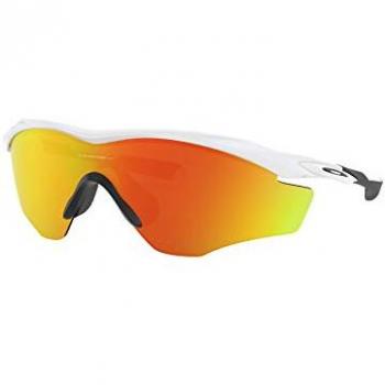 Oakley M2 Frame XL Sunglasses - Polished White, Lightweight O Matter frame, Plutonite lenses for 100% UV protection, High Definition Optics (HDO) for clarity and comfort, Interchangeable lens design, Three-point
