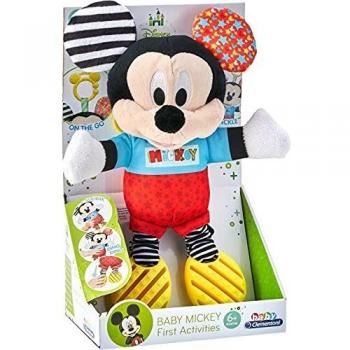 Baby Mickey Textured Plush Toy with Rattle and Teether