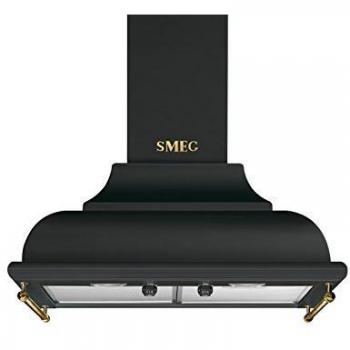 Campana Extractora Smeg KC16AOE, 60cm, 820m3/h, Color Antracita, Eficiencia A